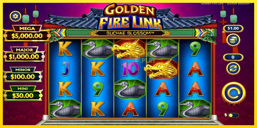 Сурет 1 ойын машинасы Golden Fire Link Buchae Blossom