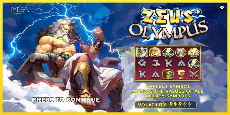 Сурет 1 ойын машинасы Zeus Olympus