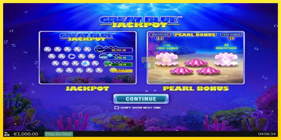 Сурет 1 ойын машинасы Great Blue Jackpot