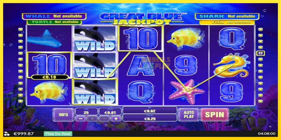 Сурет 3 ойын машинасы Great Blue Jackpot