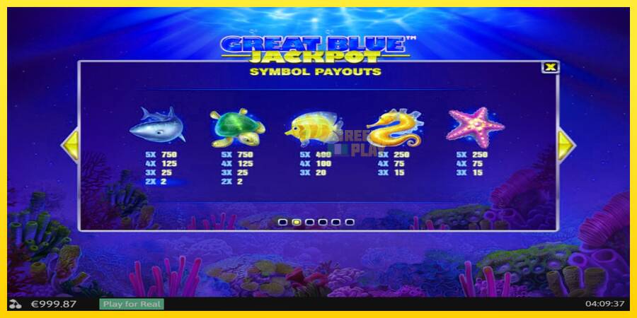 Сурет 5 ойын машинасы Great Blue Jackpot