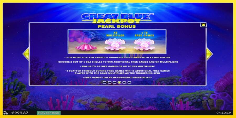 Сурет 6 ойын машинасы Great Blue Jackpot