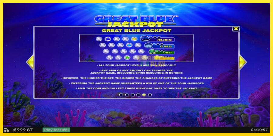 Сурет 7 ойын машинасы Great Blue Jackpot