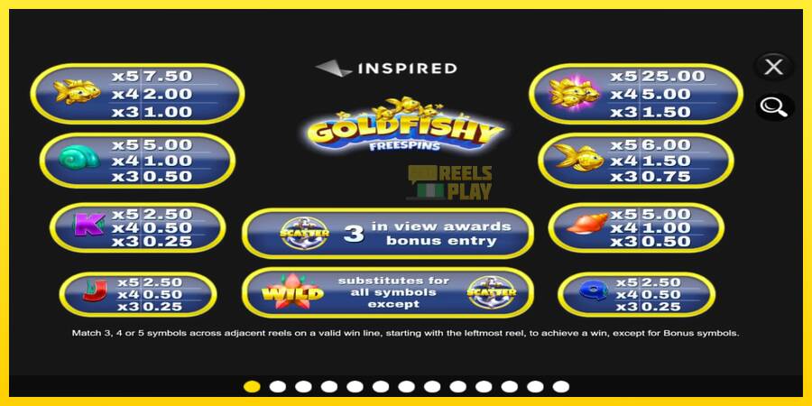 Сурет 4 ойын машинасы Gold Fishy Free Spins