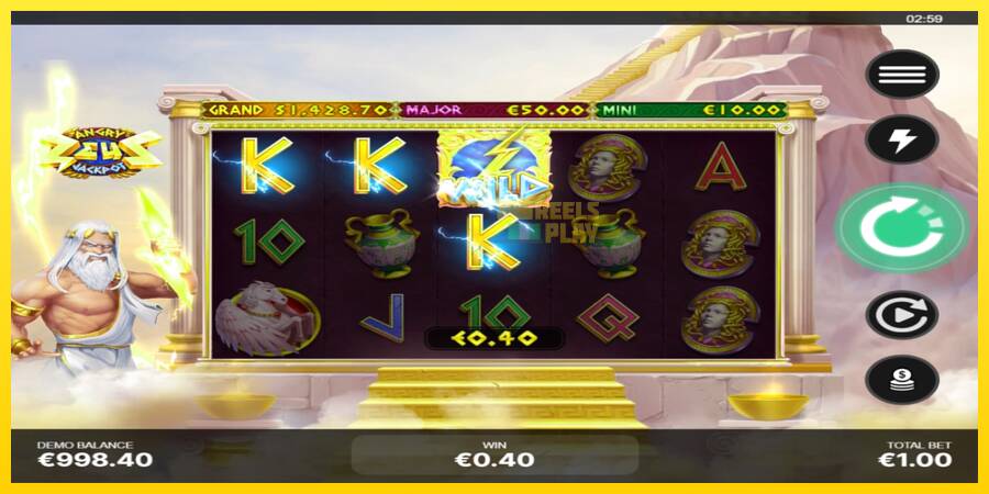 Сурет 3 ойын машинасы Angry Zeus Jackpot