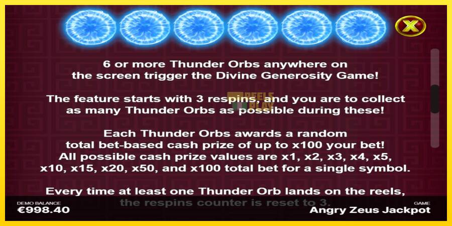 Сурет 6 ойын машинасы Angry Zeus Jackpot