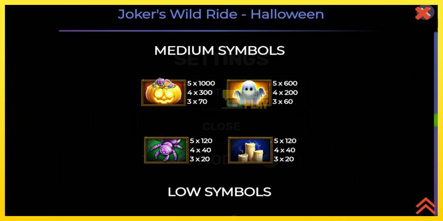 Сурет 5 ойын машинасы Jokers Wild Ride Halloween