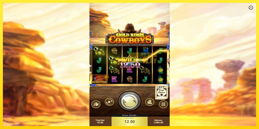 Сурет 3 ойын машинасы Gold Rush Cowboys