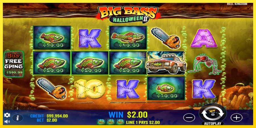 Сурет 3 ойын машинасы Big Bass Halloween II