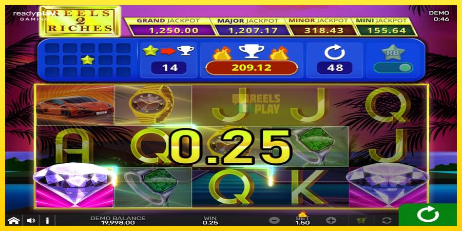 Сурет 2 ойын машинасы Reels 2 Riches with Reel Bingo