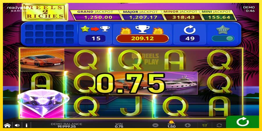 Сурет 3 ойын машинасы Reels 2 Riches with Reel Bingo