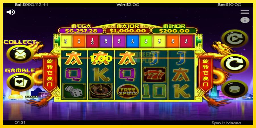 Сурет 3 ойын машинасы Spin It Macao