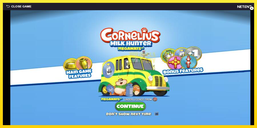 Сурет 1 ойын машинасы Cornelius Milk Hunter Megaways