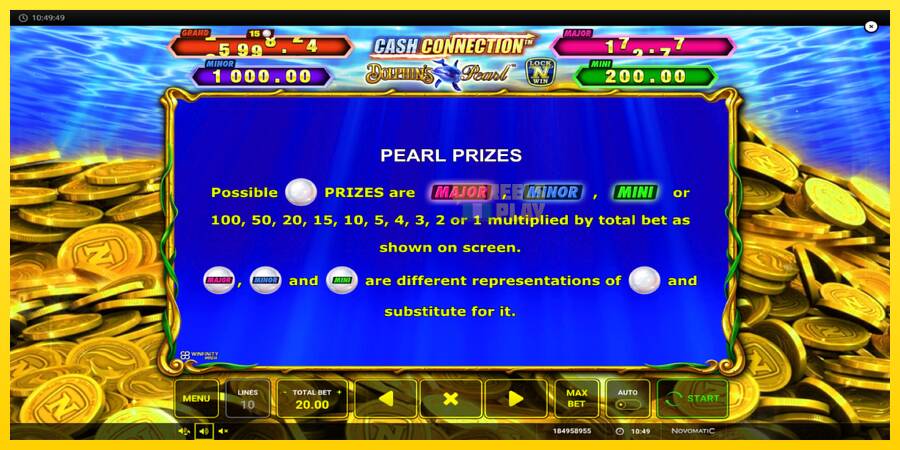 Сурет 6 ойын машинасы Cash Connection Dolphins Pearl