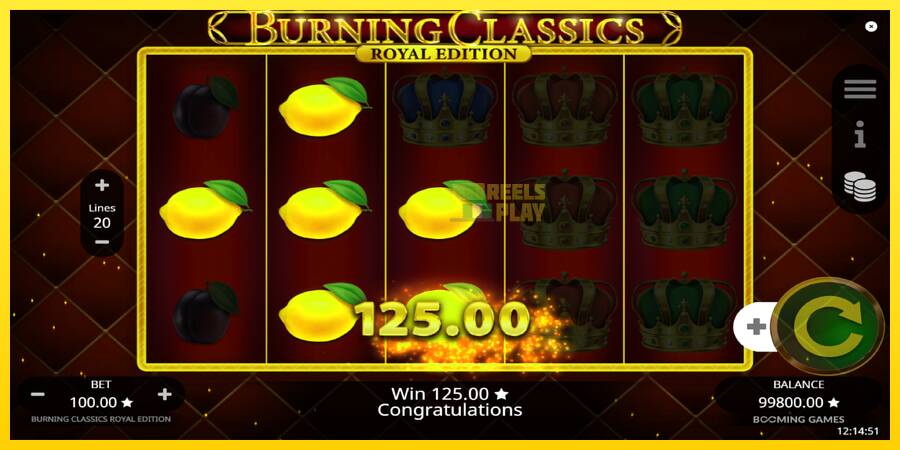 Сурет 3 ойын машинасы Burning Classics Royal Edition