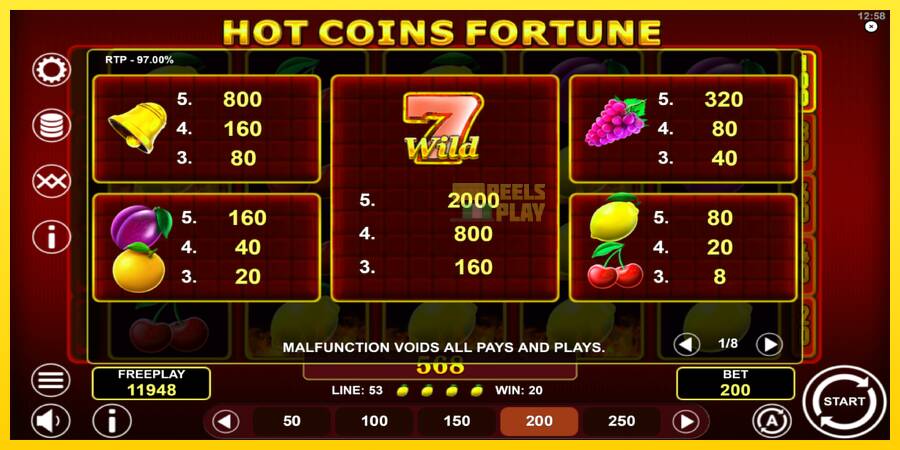 Сурет 5 ойын машинасы Hot Coins Fortune