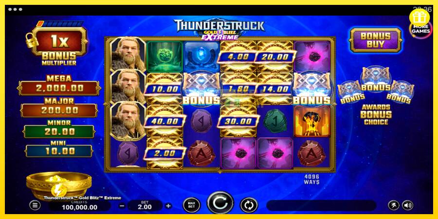 Сурет 1 ойын машинасы Thunderstruck Gold Blitz Extreme