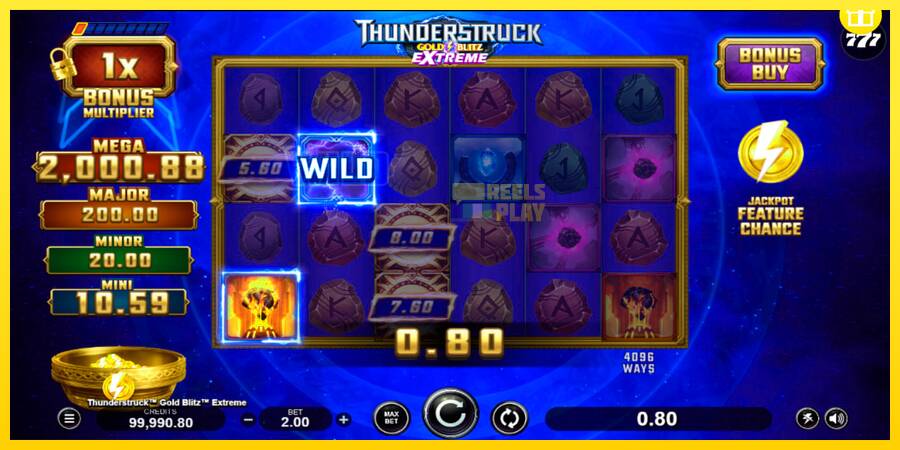 Сурет 3 ойын машинасы Thunderstruck Gold Blitz Extreme