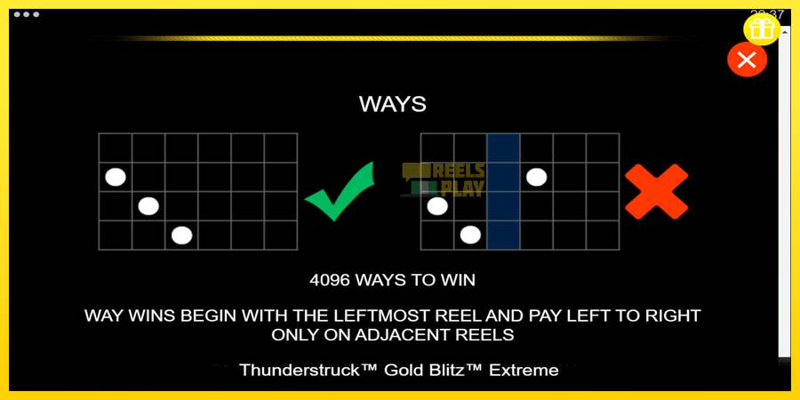 Сурет 7 ойын машинасы Thunderstruck Gold Blitz Extreme