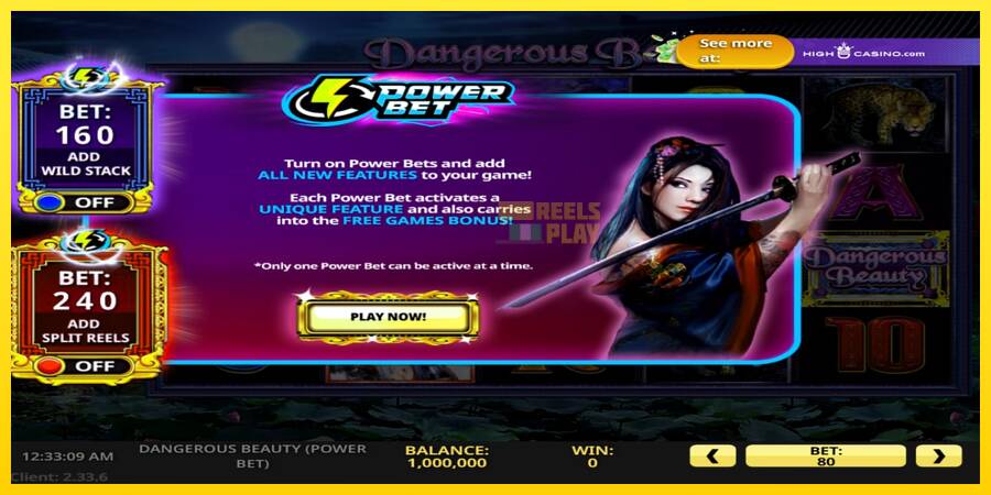 Сурет 1 ойын машинасы Dangerous Beauty Power Bet