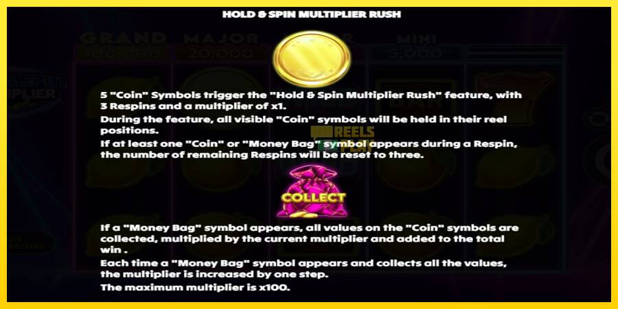 Сурет 5 ойын машинасы Hold & Spin Multiplier Rush