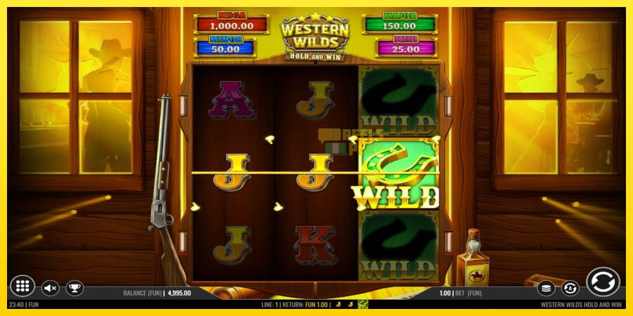 Сурет 3 ойын машинасы Western Wilds Hold and Win