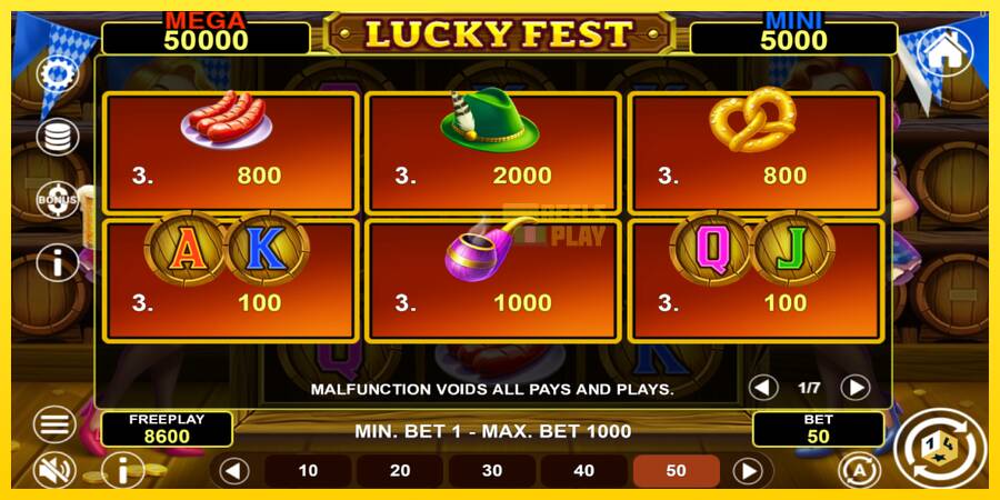 Сурет 5 ойын машинасы Lucky Fest Hold & Win