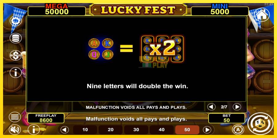 Сурет 6 ойын машинасы Lucky Fest Hold & Win