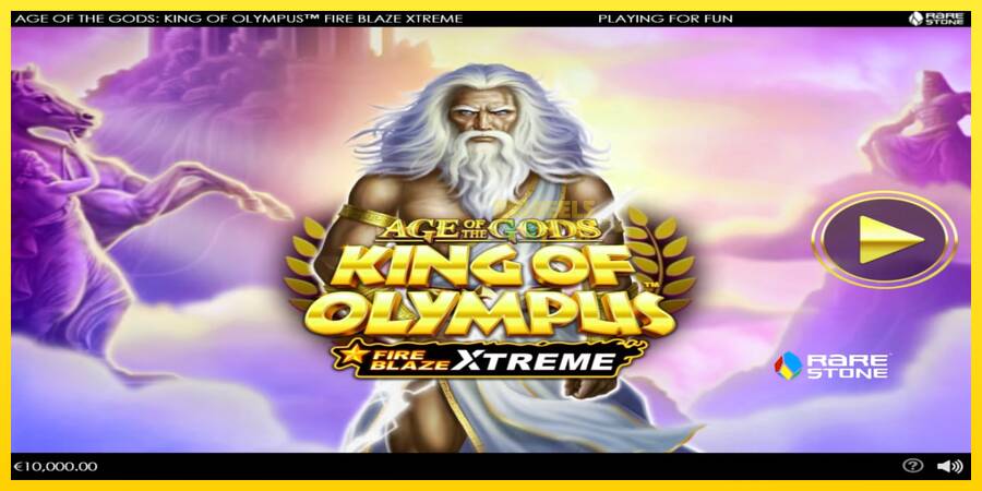 Сурет 1 ойын машинасы Age of the Gods: King of Olympus Fire Blaze Xtreme