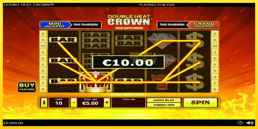 Сурет 3 ойын машинасы Double Heat: Crown