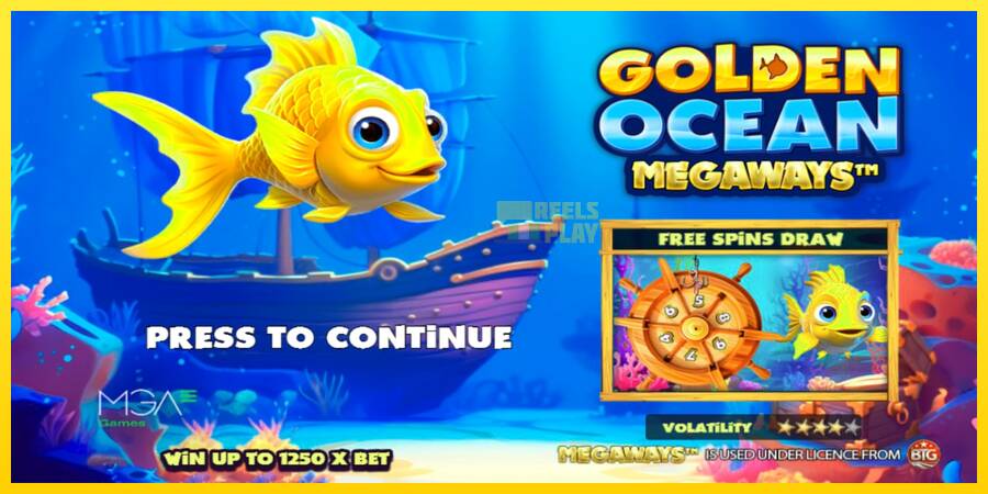 Сурет 1 ойын машинасы Golden Ocean Megaways