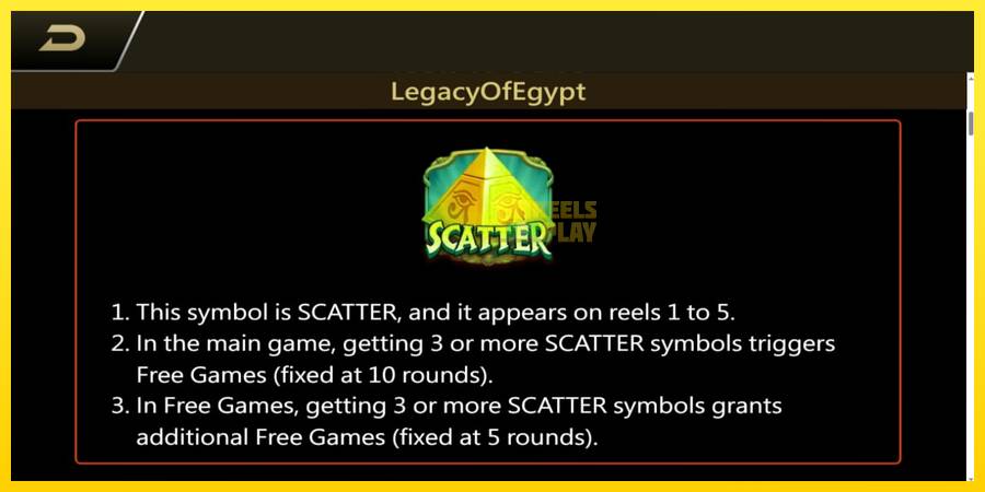 Сурет 4 ойын машинасы Legacy of Egypt