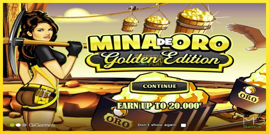 Сурет 1 ойын машинасы Mina de Oro Golden Edition