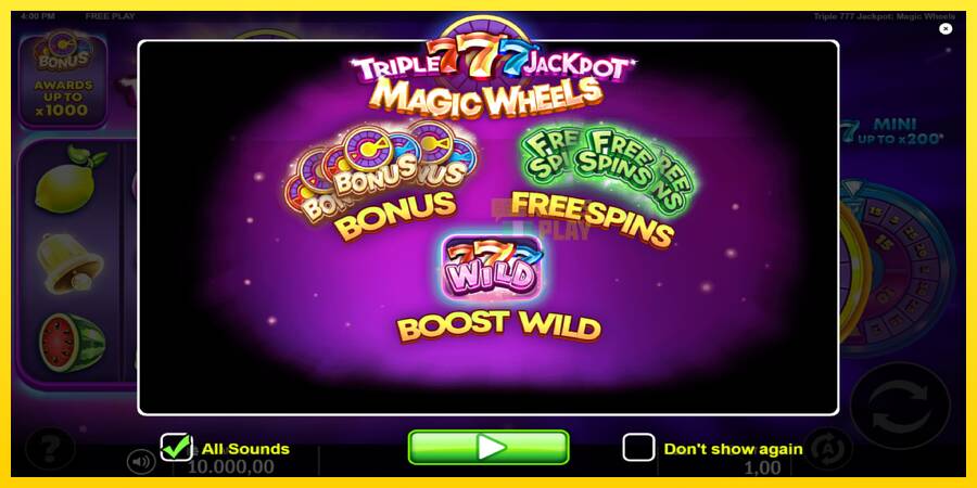 Сурет 1 ойын машинасы Triple 777 Jackpot Magic Wheels