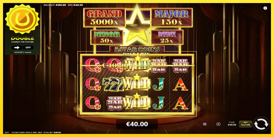 Сурет 4 ойын машинасы 5 Star Coins: Hold & Win