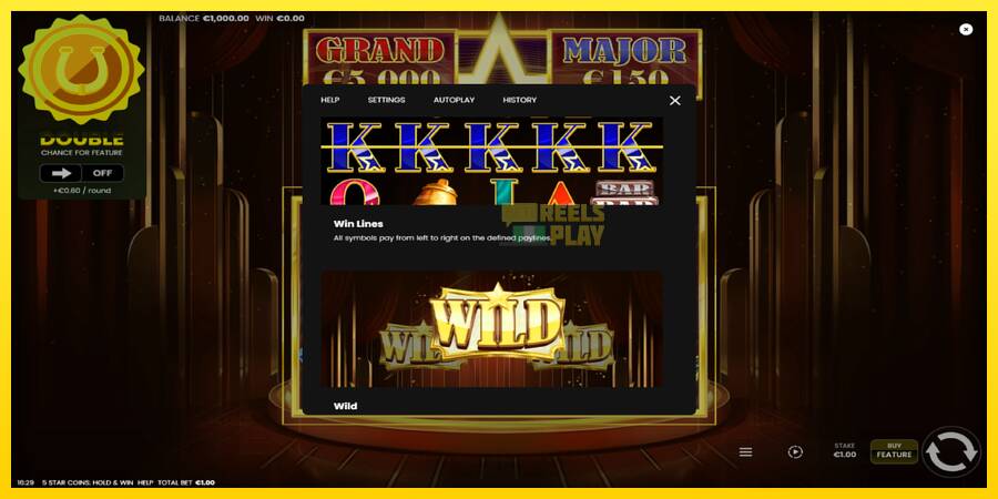 Сурет 6 ойын машинасы 5 Star Coins: Hold & Win