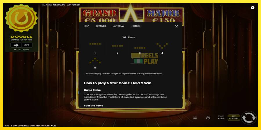 Сурет 7 ойын машинасы 5 Star Coins: Hold & Win