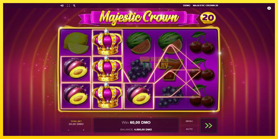 Сурет 3 ойын машинасы Majestic Crown 20