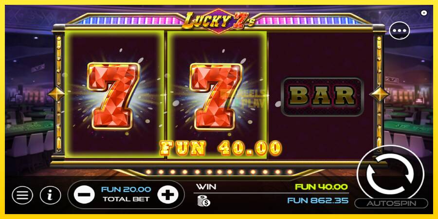 Сурет 3 ойын машинасы Lucky 7s