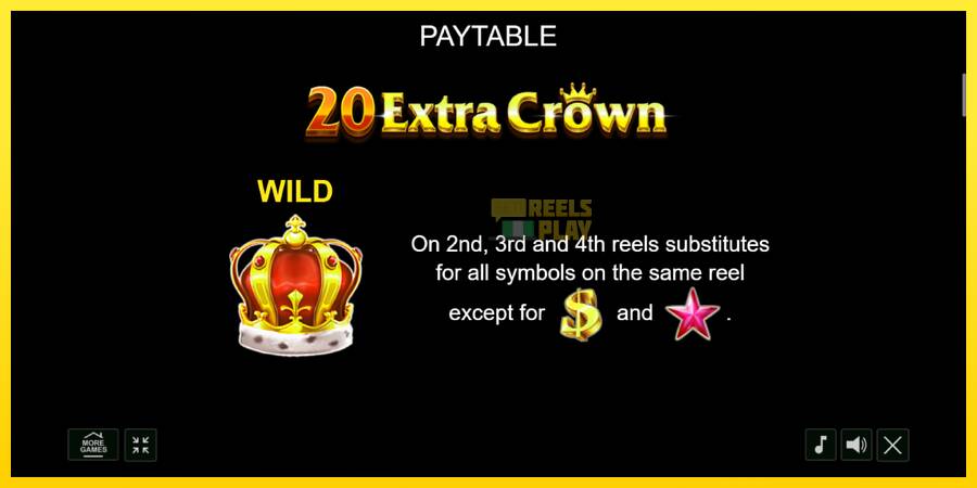 Сурет 5 ойын машинасы 20 Extra Crown