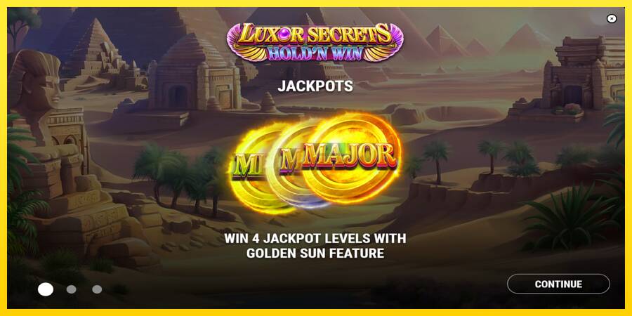 Сурет 1 ойын машинасы Luxor Secrets Holdn Win