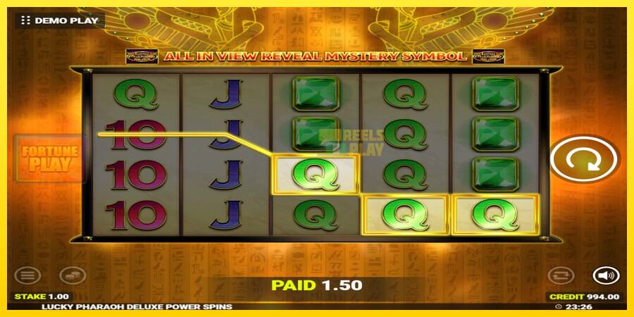 Сурет 3 ойын машинасы Lucky Pharaoh Deluxe Fortune Play