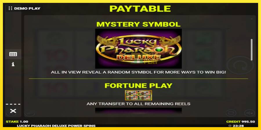 Сурет 5 ойын машинасы Lucky Pharaoh Deluxe Fortune Play