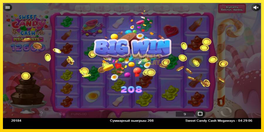 Сурет 3 ойын машинасы Sweet Candy Cash Megaway