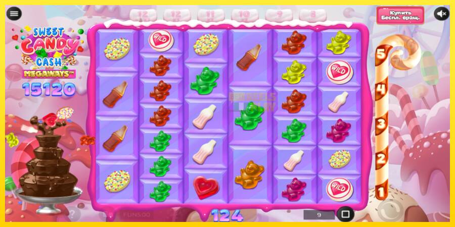 Сурет 5 ойын машинасы Sweet Candy Cash Megaway