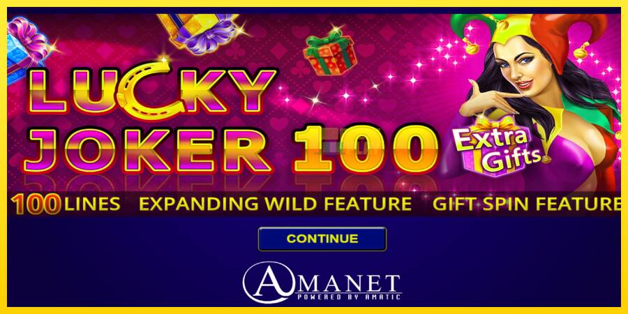 Сурет 1 ойын машинасы Lucky Joker 100 Extra Gifts