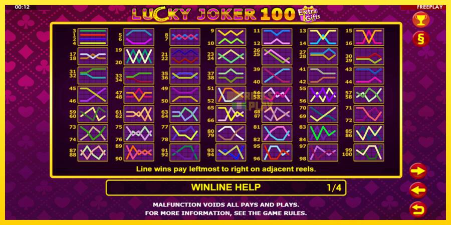 Сурет 6 ойын машинасы Lucky Joker 100 Extra Gifts