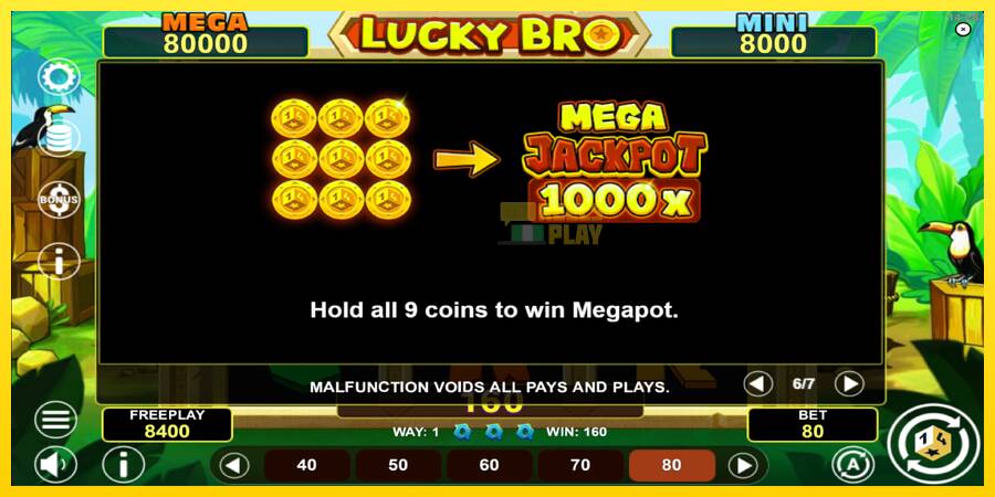 Сурет 7 ойын машинасы Lucky Bro Hold & Win