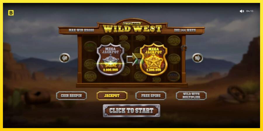 Сурет 1 ойын машинасы Wild West Trueways