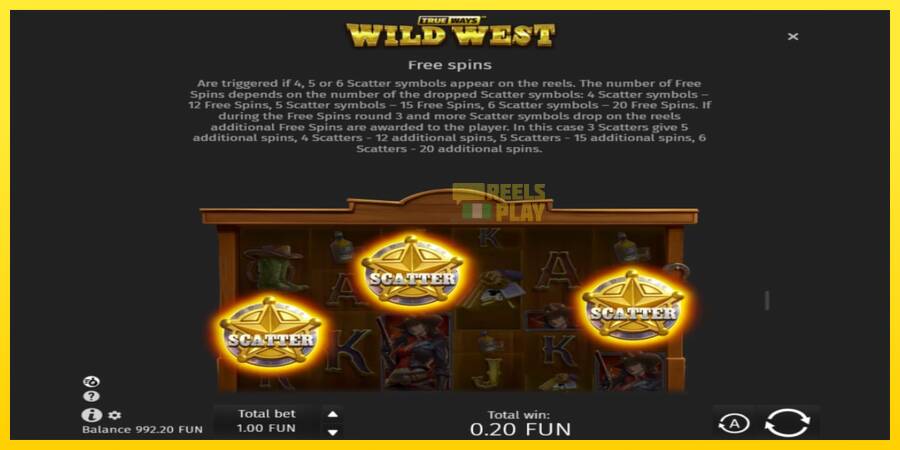 Сурет 7 ойын машинасы Wild West Trueways